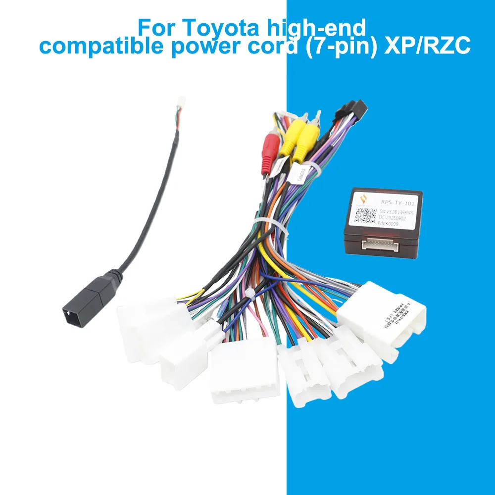 

Автомобильный радиоприемник Canbus Box RP5-TY-101 для высококачественного совместимого шнура питания Toyota (7-контактный) XP/RZC