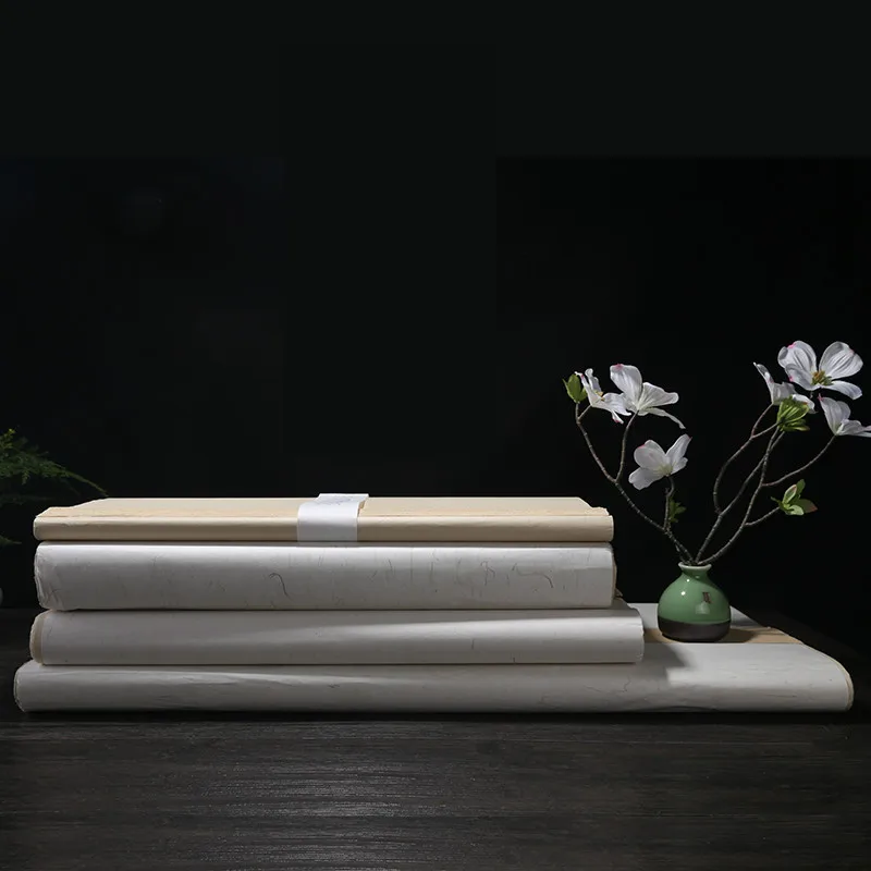 Bamboo Pulp Half Ripe Xuan Paper Ancient Hademade Calligraphy Painting Creation Rice Paper Beginner Brush Pen Writing Suppllies