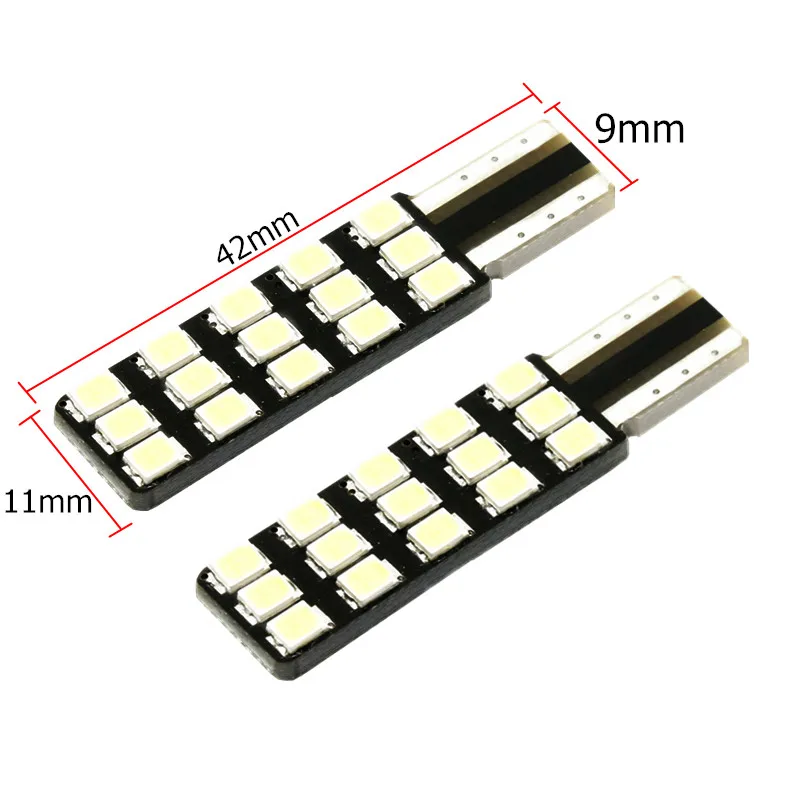 1pcs w5w T10 Led Bulbs Super Bright Cree LED Chips 15SMD Canbus 501 car light source led DRL interir light Instrunment Lights