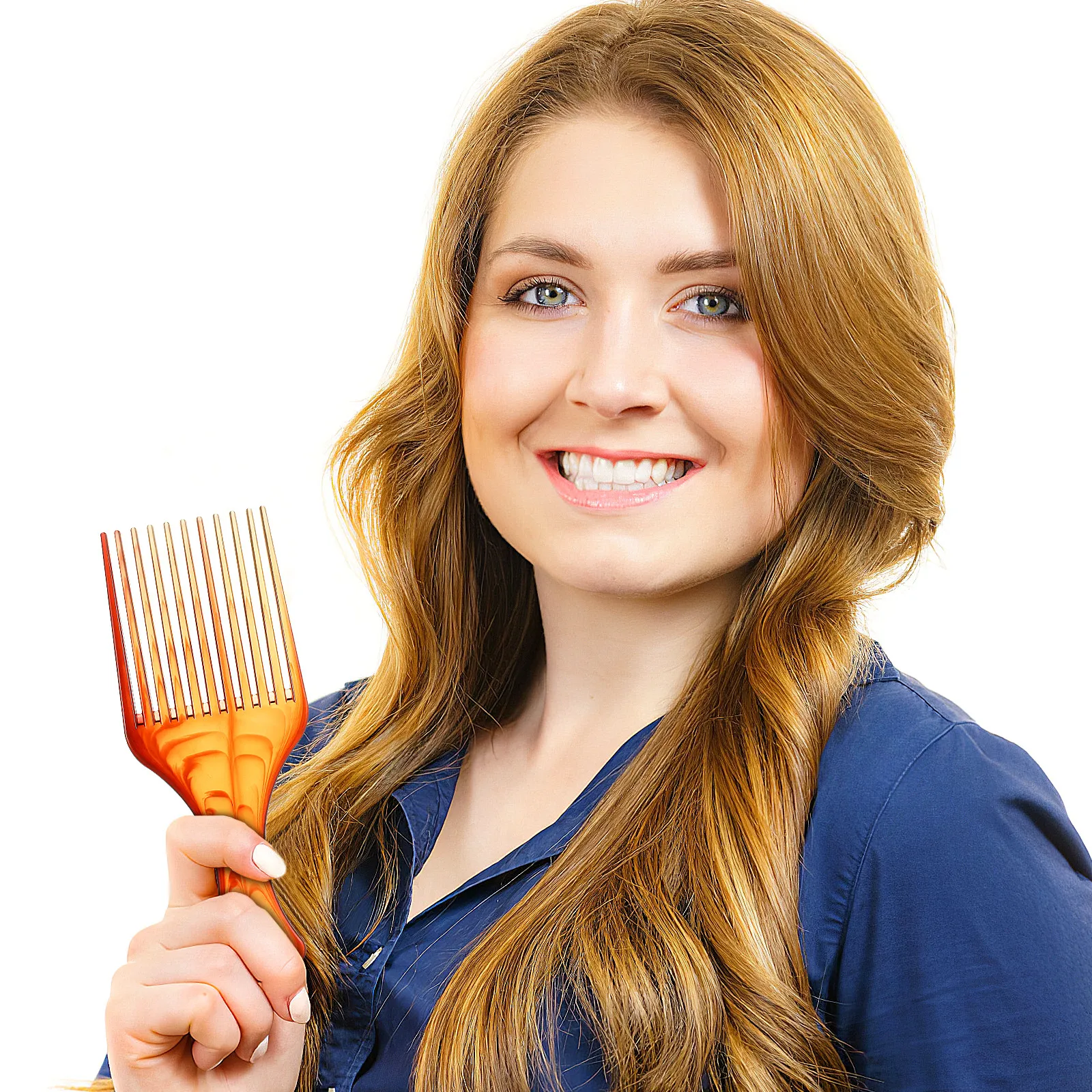 Hair Pick Comb Improves Manageability Lifts Roots Adds Volume to Curly Medium Long Hair No Residue Easy Shade
