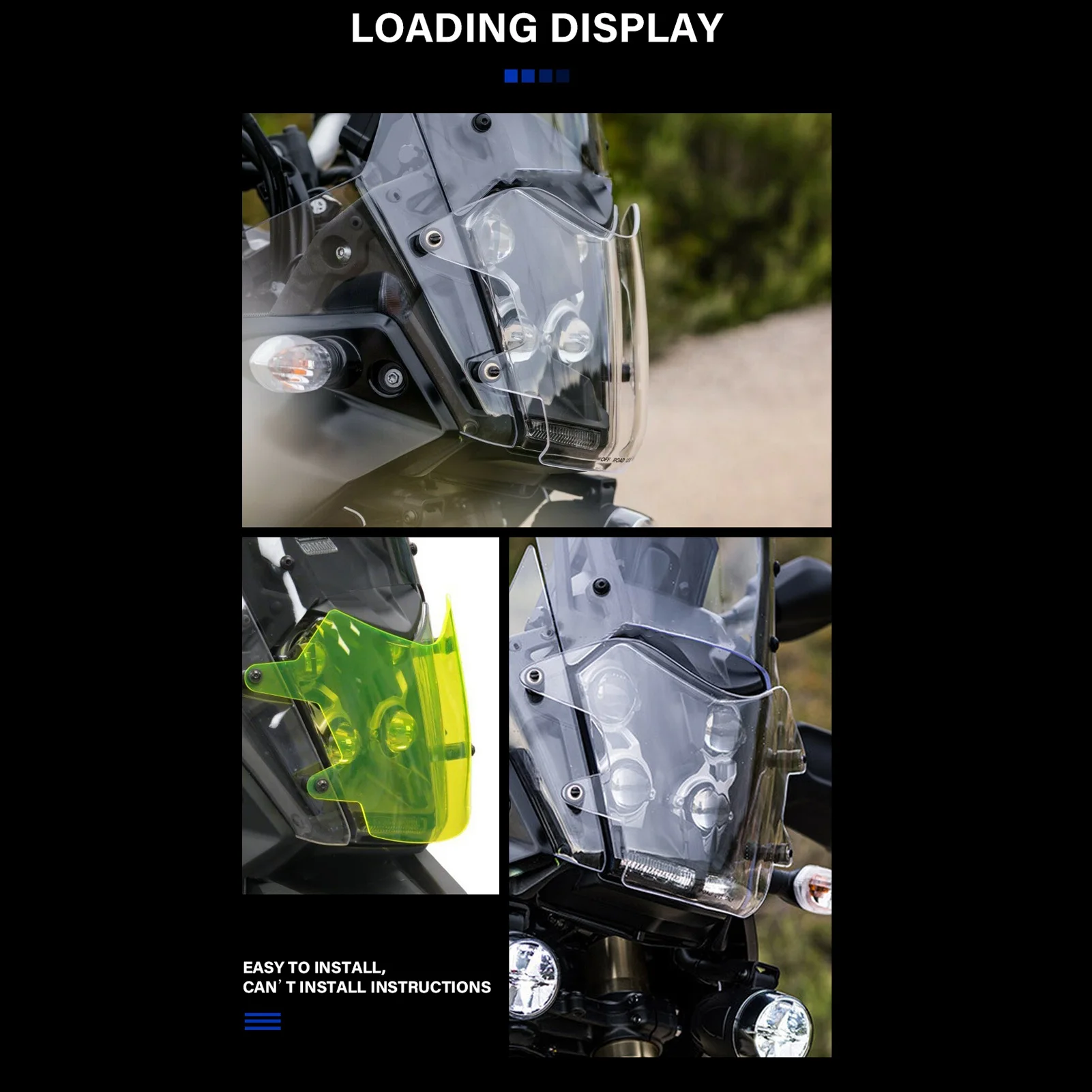 Clearance Deal Motorcycle Headlight Protector Guard Impact Resistant Smooth Surface Replacement For Tenere 700 2019‑2022 #4