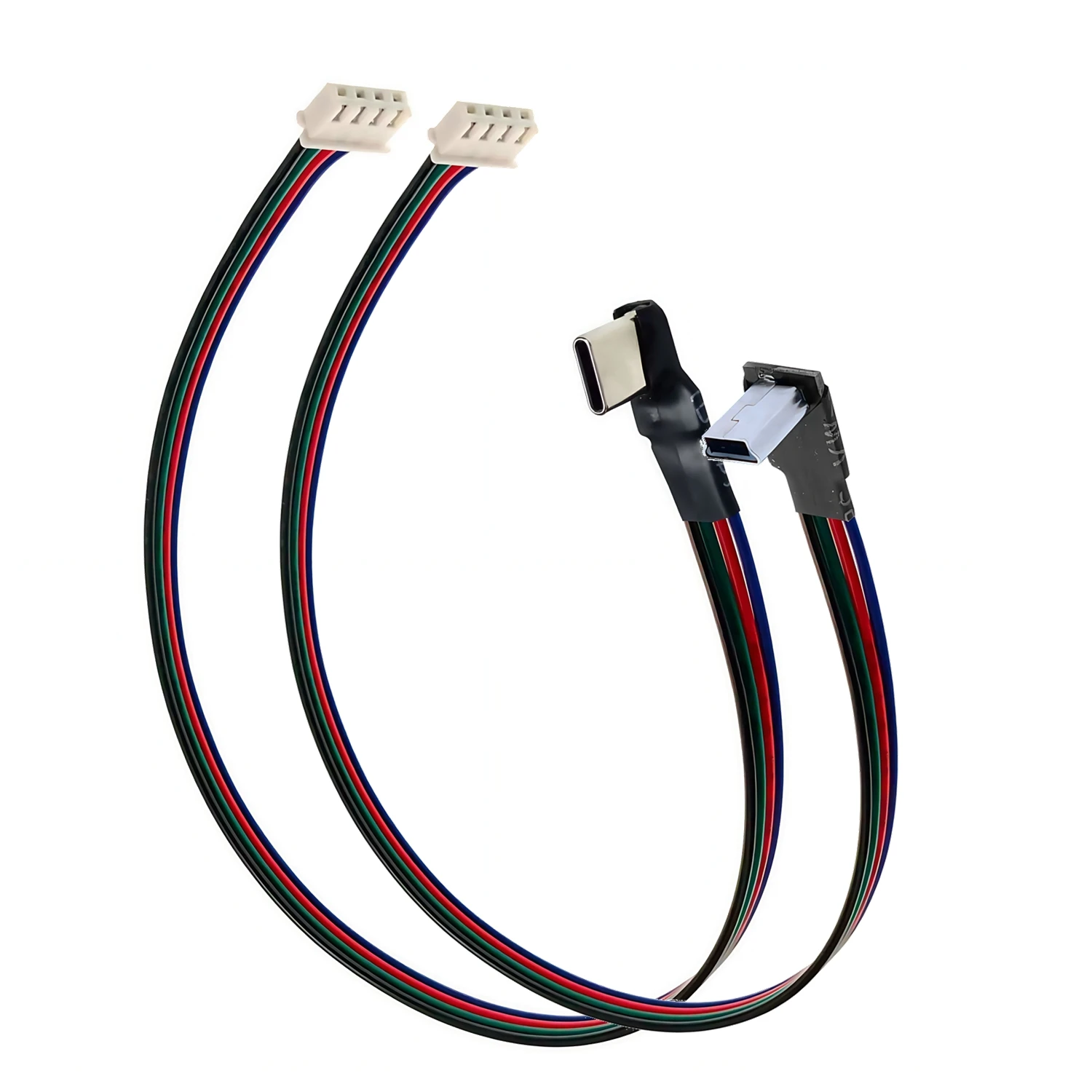 Cable de conexión de 30CM y 4 pines Micro mini USB tipo C macho hembra par enchufe de cableado con Cable de Terminal PH2.0 longitud 30CM