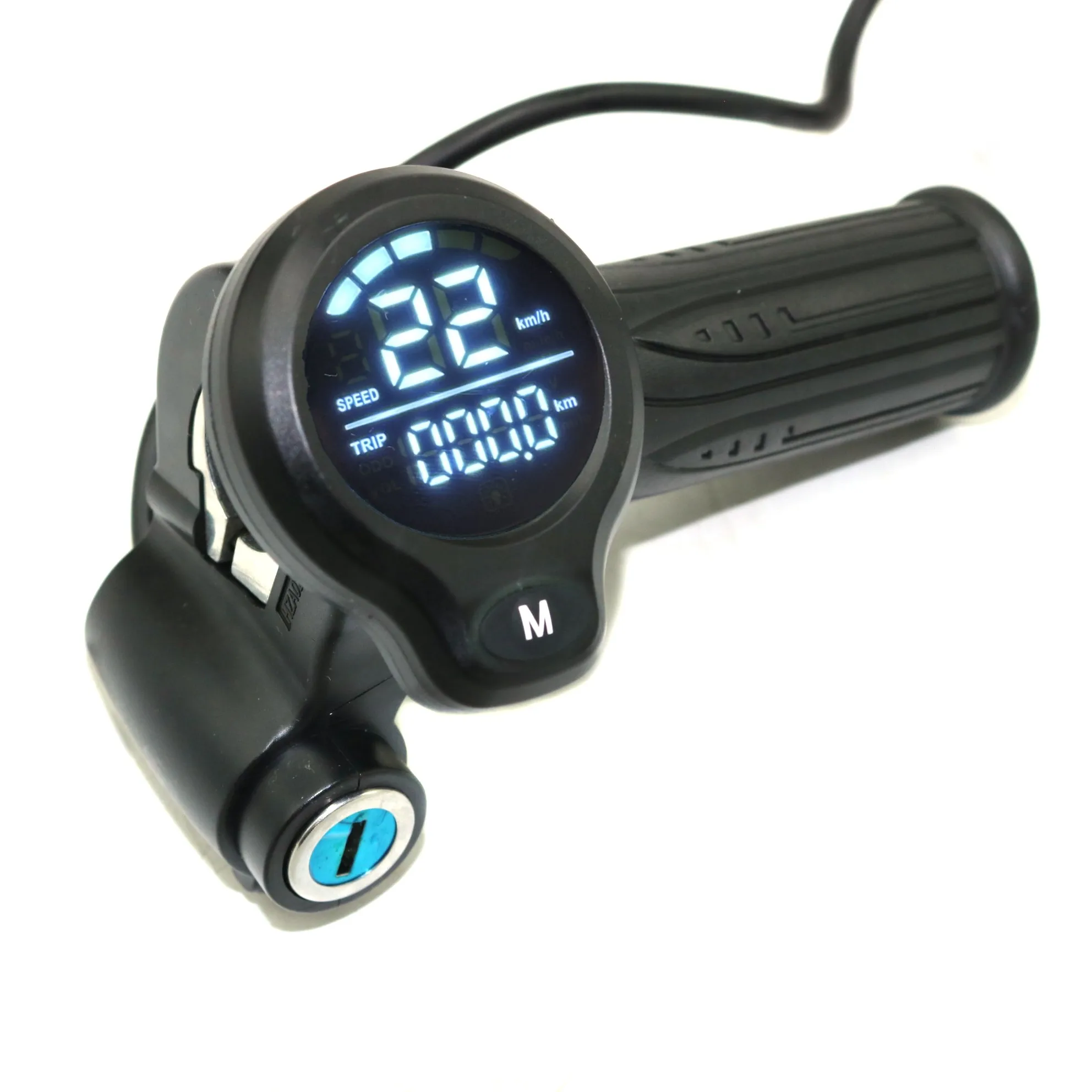 EVFITTING Electric Bicycle Scooter Throttle LCD Display Turn Handle Accelerator Handle 24V/36V/48V/60V72V