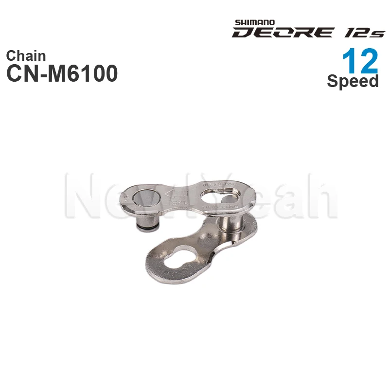 Original SHIMANO DEORE M6100- 12-Speed Bicycle Chains CN-M6100 - MTB Chain 116/124L with Quick Link