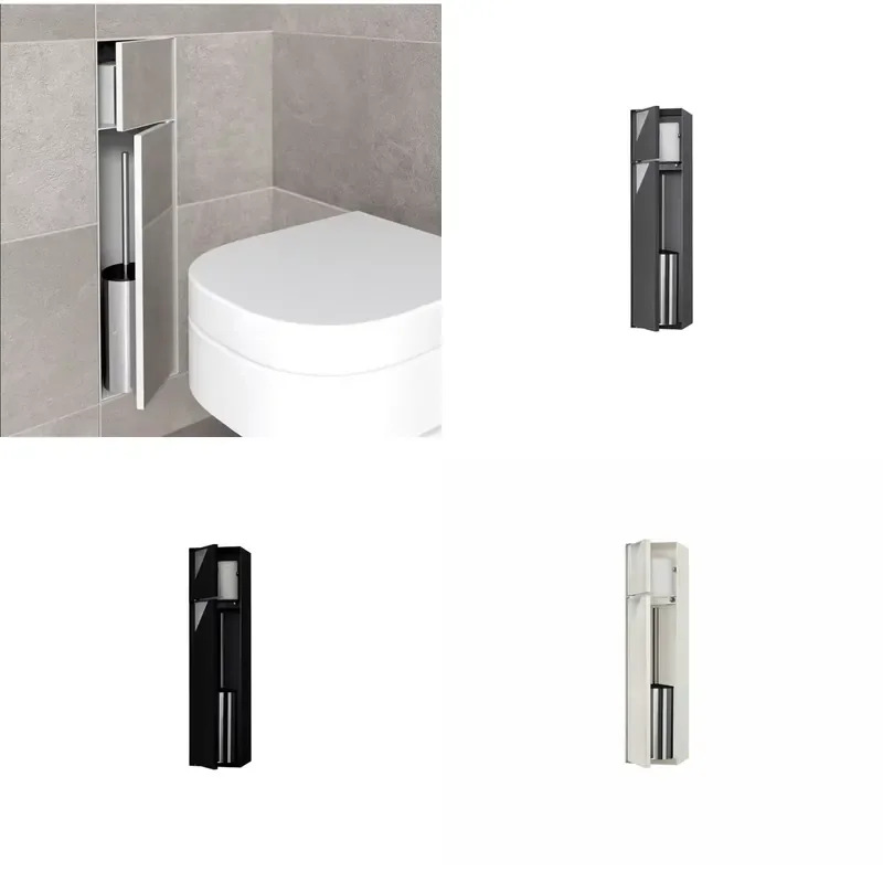 for Stainless Steel Bathroom Toilet Brush Built-in Niche Soft Light Decoration Longue Salle De Bain