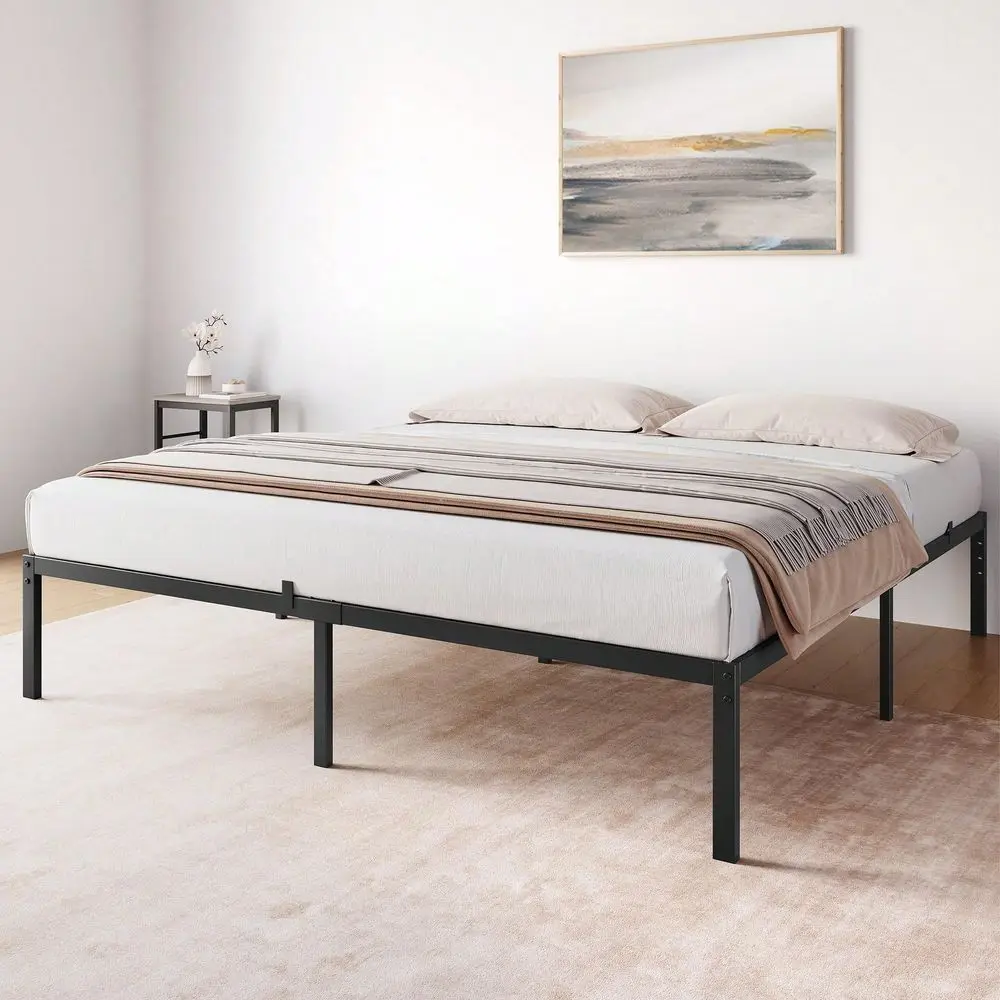 

Twin Bed Frame,Queen Bed Frame,Low Profile Metal Platform Bed Frame,Metal Bed Frame Full,King Bed Frame,No Box Springs Needed,S