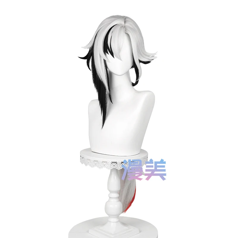 Fontaine Arlecchino Cosplay Wig The Knave Wigs Cosplay 83cm Heat Resistant Synthetic Hair Wigs + Wig Cap