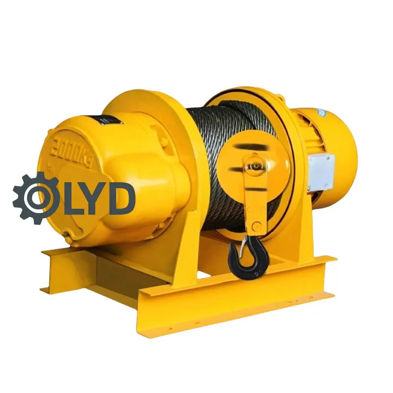 Winch Lifting 2/3/5/10 Ton 380v Electric Winches Steel Cable Heavy Duty Electric Power Wire Rope Winch