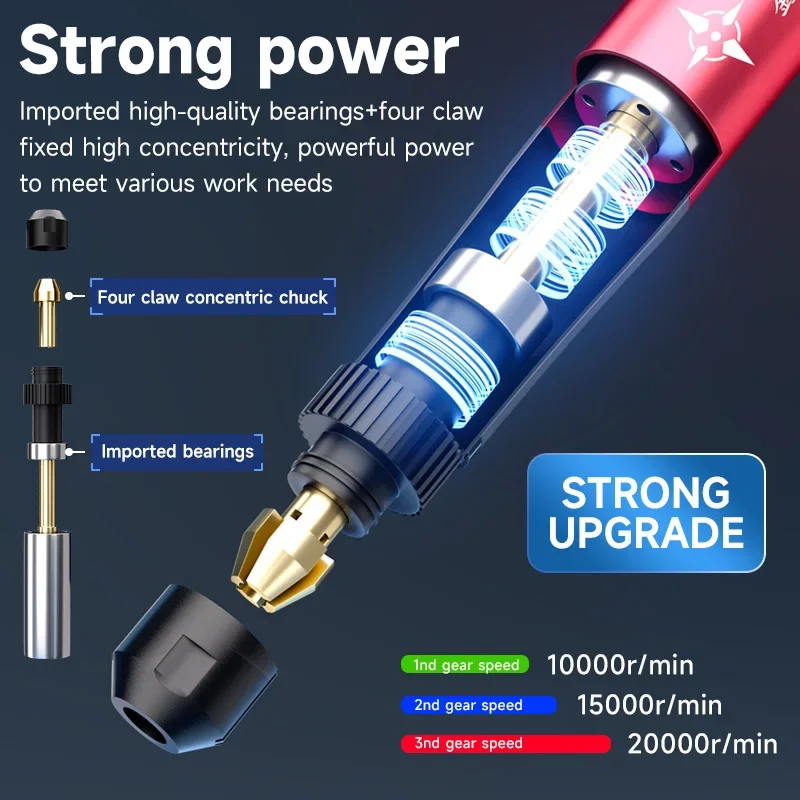 

XINZHIZAO XZZ Z1 Pro Intelligent Electric Polishing Pen Intelligent Display Engraving Carving Pen for Phone Repair Tools