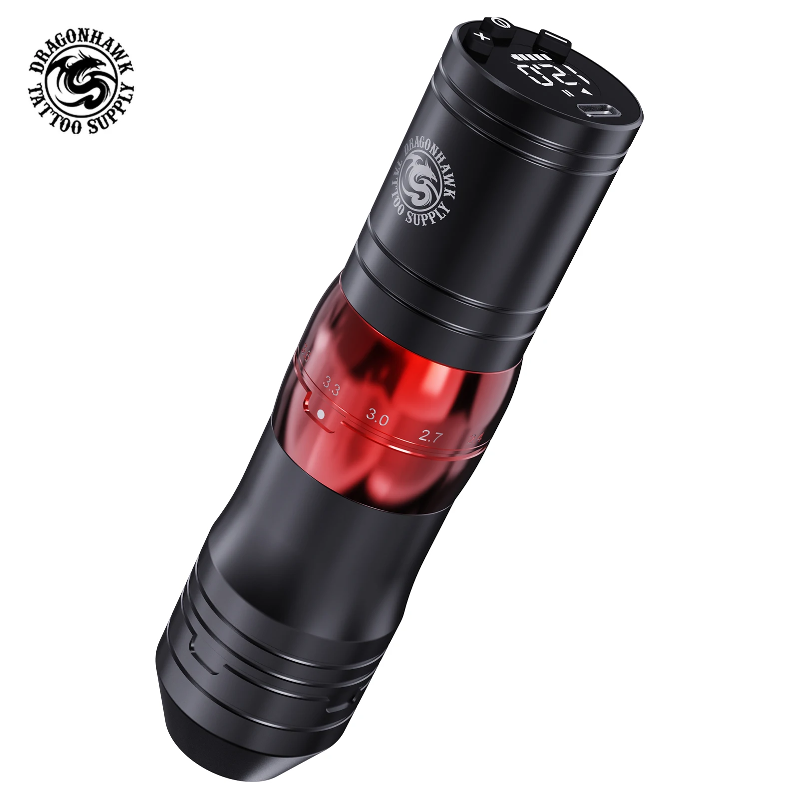 

Dragonhawk Wireless Tattoo Machine 7 Strokes 1500mAh Battery Rotary Guns Pen Body Art Permanent Makeup Machine Tattoo Supplies