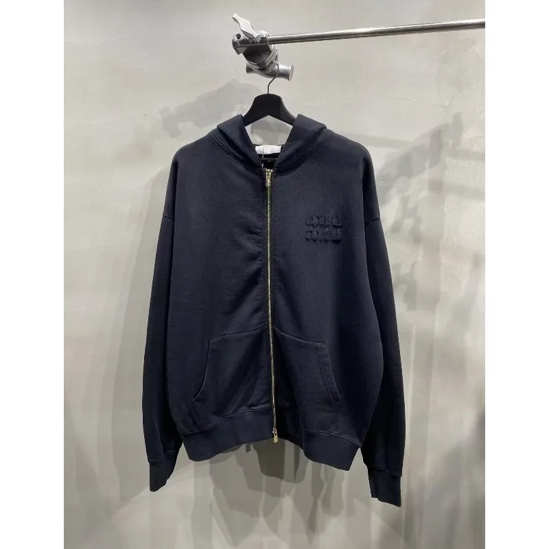 男女兼用カスタムルーズフードジャケット、同じスタイルのトップス