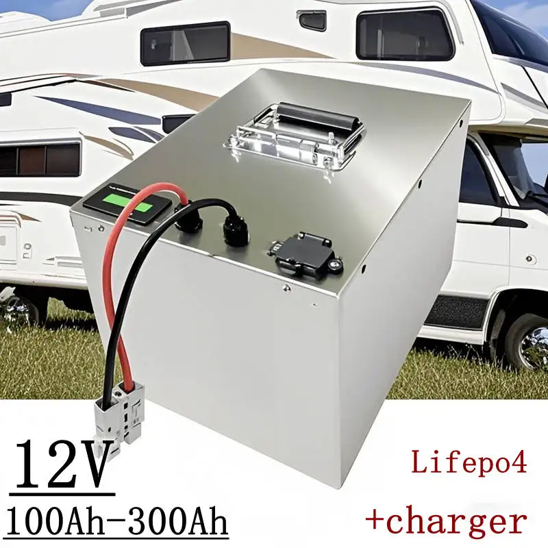 

LIFEPO4 battery 12V 200AH 80AH 100AH 180AH 300AH BMS lithium battery for backup power household Energy Storage and camping