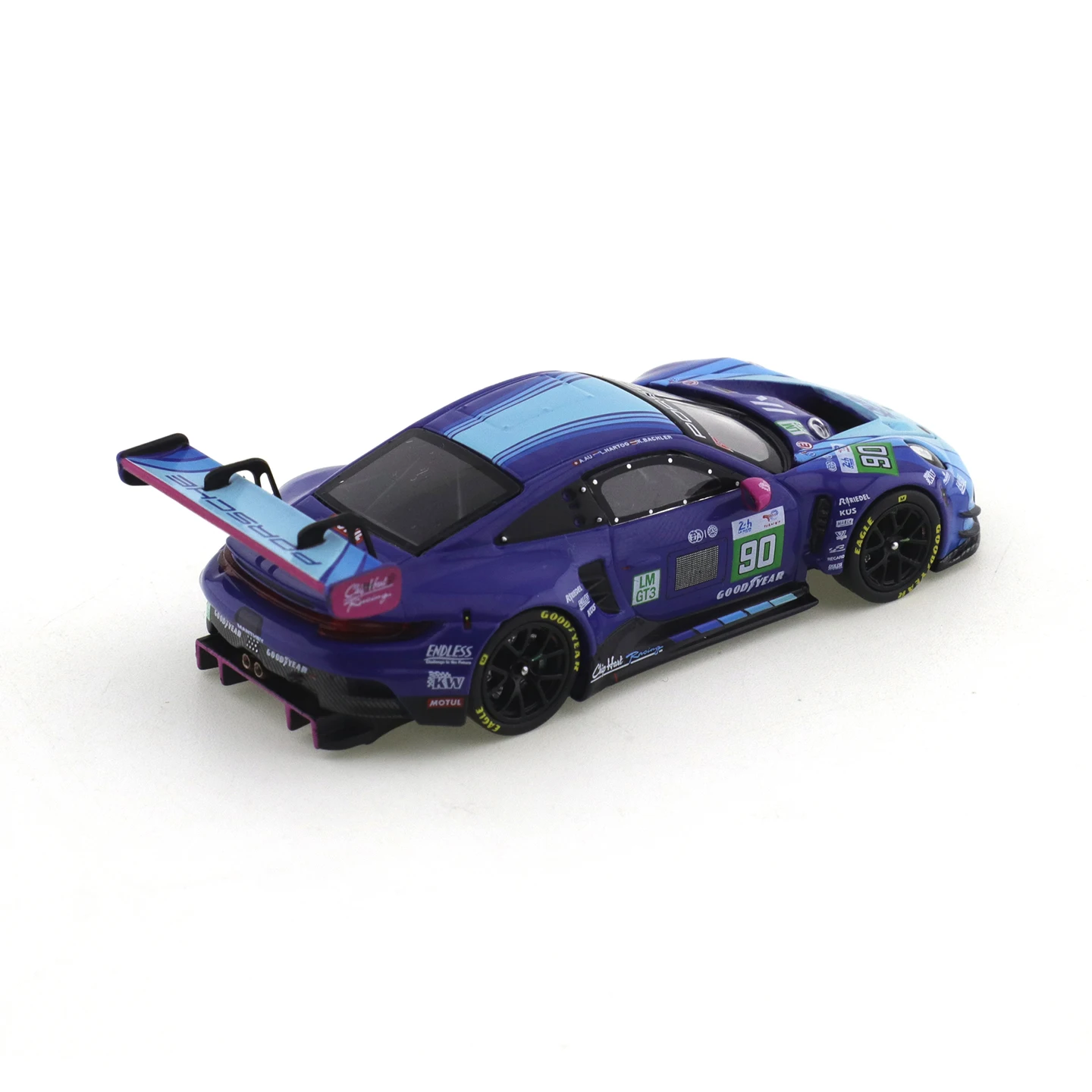Porsche 911 GT3 R-2025 LeMans 24H LMGT3 #90 TH 1:64 Scale Model of A Car view 5