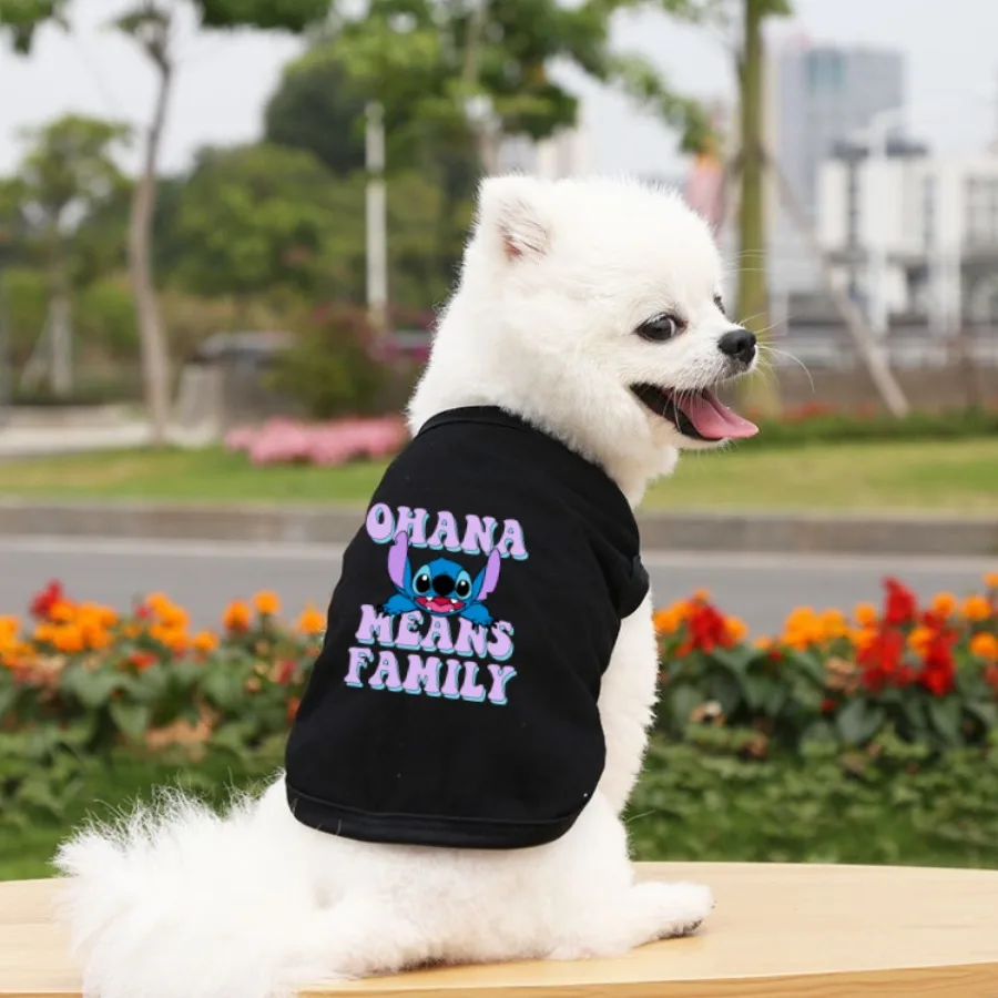 قطعة واحدة من قميص OHANA يعني العائلي المطبوع للحيوانات الأليفة، رفيع ومسامي، مناسب لجميع المواسم