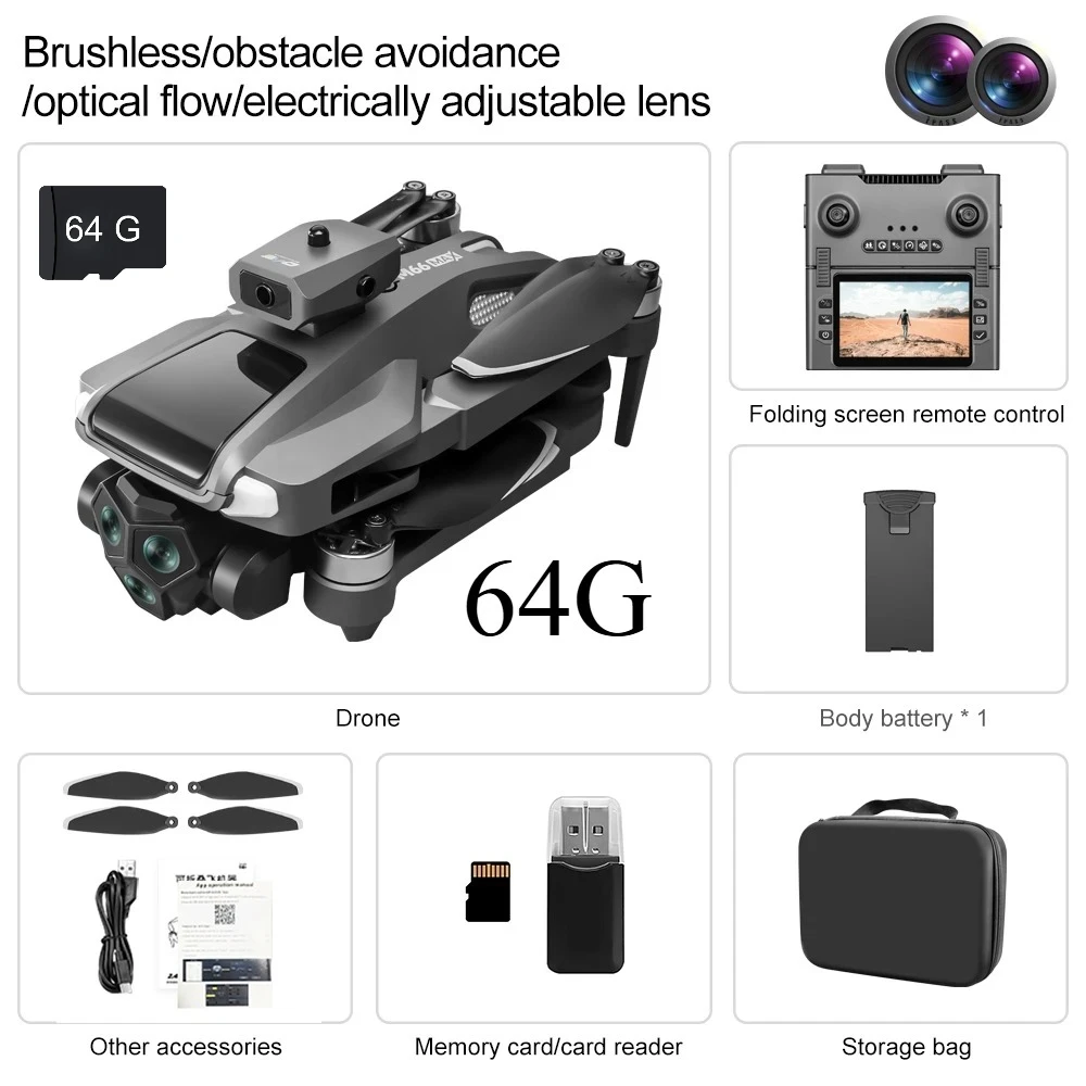 

2.4GHzNew4k remote control camera screen control brushless optical flow aerial photography drone optical flow positioning