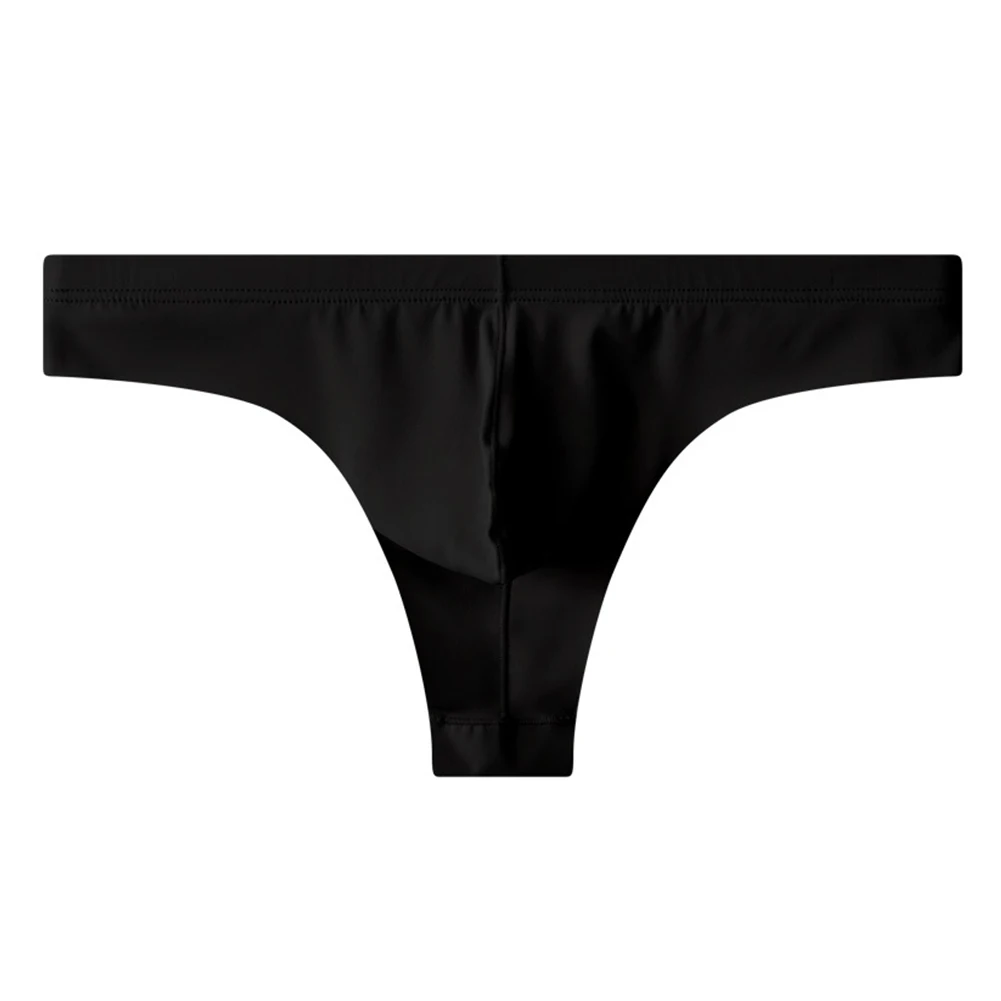 

Men's Panties Ice Silk Breathable Underwear Ultra-Thin Soft Lingerie Low Rise Underpants Seamless Thong G-String Knickers