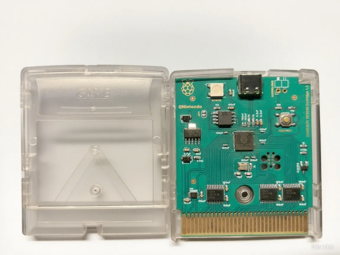 

RP2040 Raspberry Pi GB/GBC Flash Cart No Burner Needed, Battery-Free Saves, USB-C Plug & Play, Supports RTC