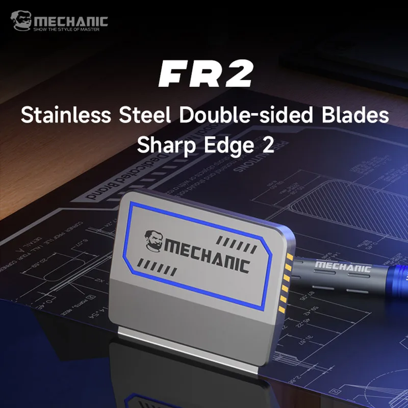 ช่าง FR2 ใบมีดความเหนียวสูงสําหรับโทรศัพท์มือถือหน้าจอ LCD กรอบกลางกาวทําความสะอาดกําจัดใบมีดตัดชุด