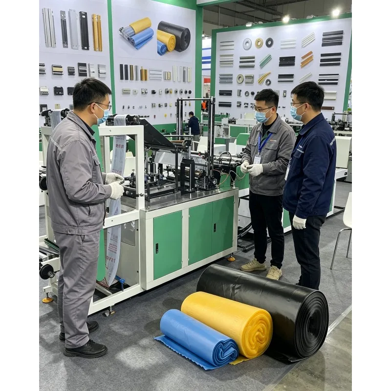 High Speed 2/4 Lines Plastic Bag Making Machine LDPE HDPE PE Film Extruder Automatic T-Shirt Bag Production Line