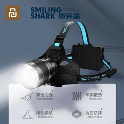 Youpin Smiling Shark High Power Strong Light Headlamp Outdoor Hiking Construction Site Construction Focusing Waterproof Headlamp