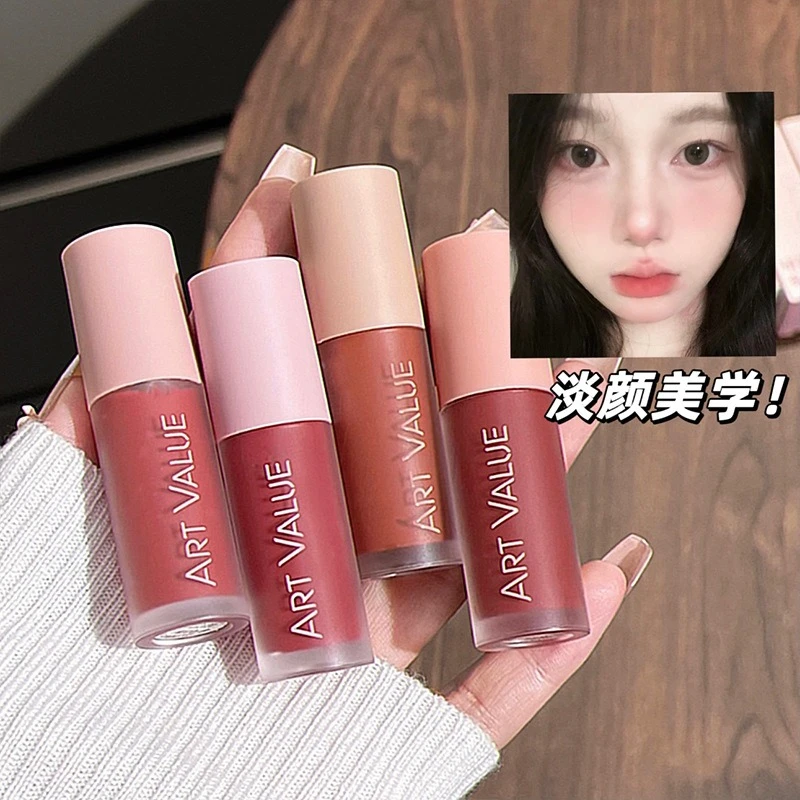 Matte Liquid Lipstick Kit Non Stick Cup Waterproof Lip Gloss Liquid Lipstick Gift Box Set Non-Sticky Lip Gloss