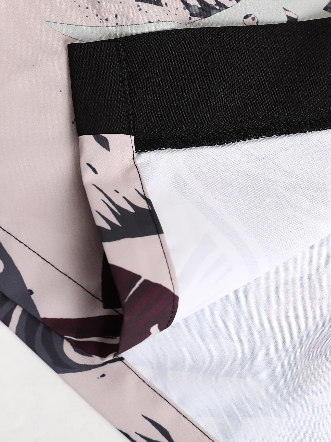 Men's Japanese Oni Mask Ukiyo-E Print Kimono Cardigan & Shorts Set Loose Casual 2 Piece Outfit - view 5