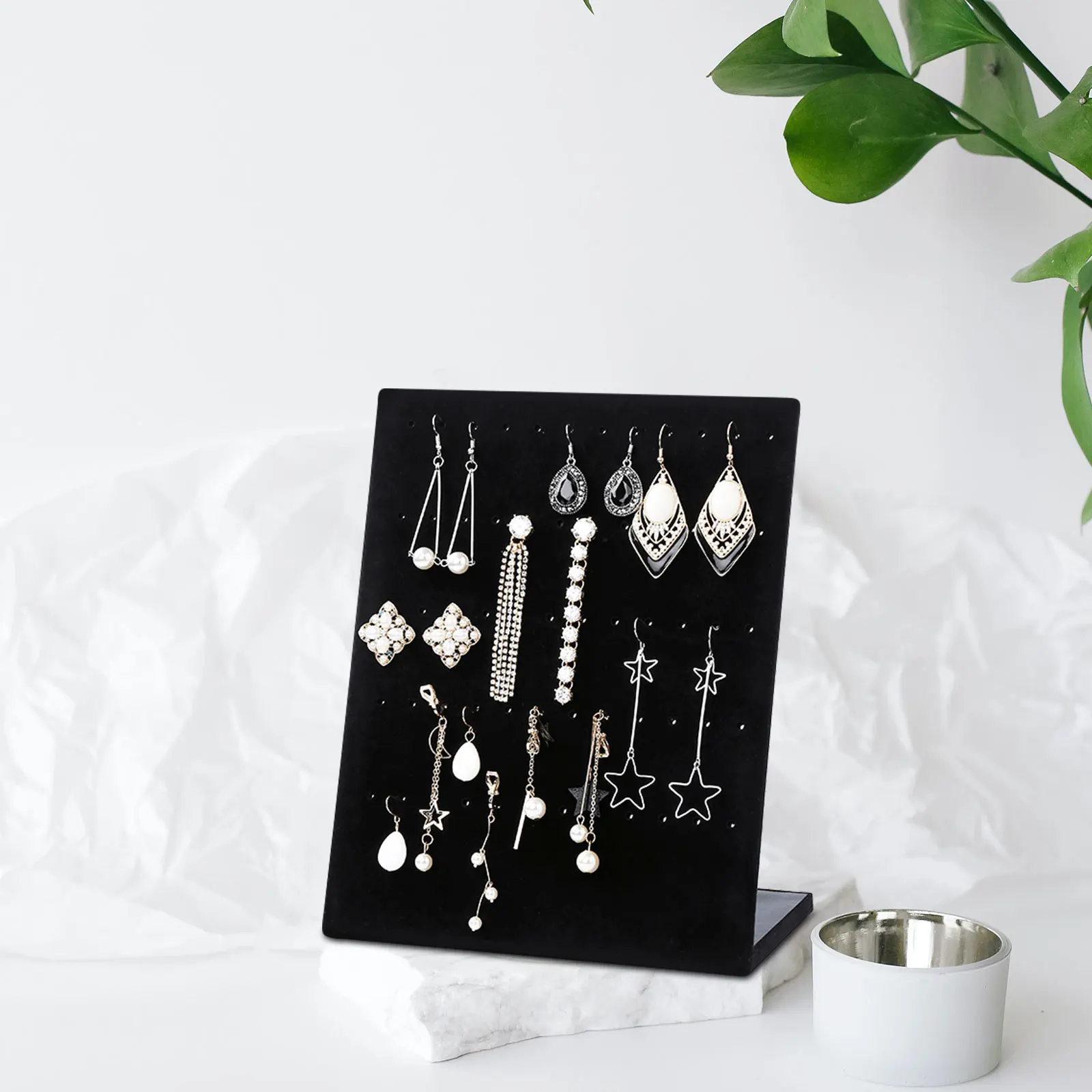 

Flannelette Earring Vertical Holder Jewelry Rack Flannelette Earring ganizer Display ganizer Needle Storage for Earrings
