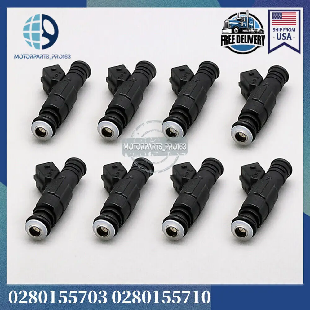 

Set of 8 Fuel Injectors for 93-98 Jeep Grand Cherokee 5.2L 5.9L V8 0280155703