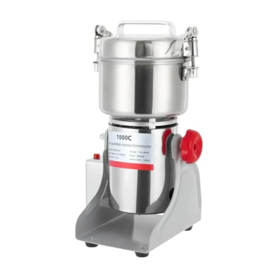 

Electric Grain Mill Grinder 1000g 3600 w Copper Motor Swing Type Commercial Grinders High-speed Grain Spice Herb Dry Grinders M