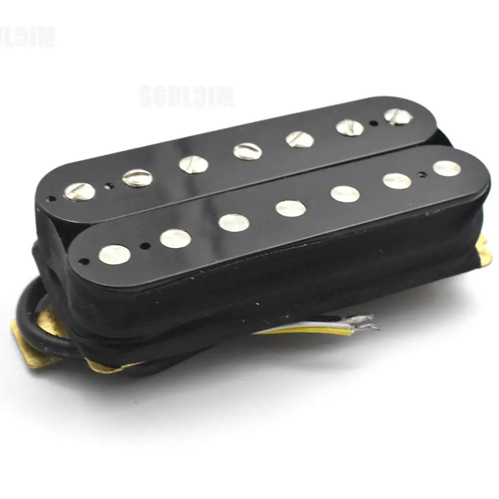 7 String Electric Guitar Humbucker Dual Coil Pickup Coil Spliting Pickup for LP Guitar Parts Black White