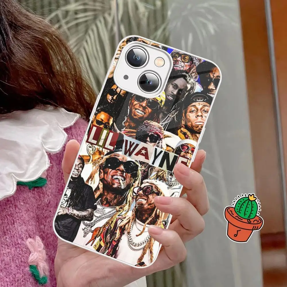 Rapper lil wayne Phone Case Tempered Glass For iphone 14 13 12 11 Pro Mini XS MAX 14Plus X XS XR Fundas