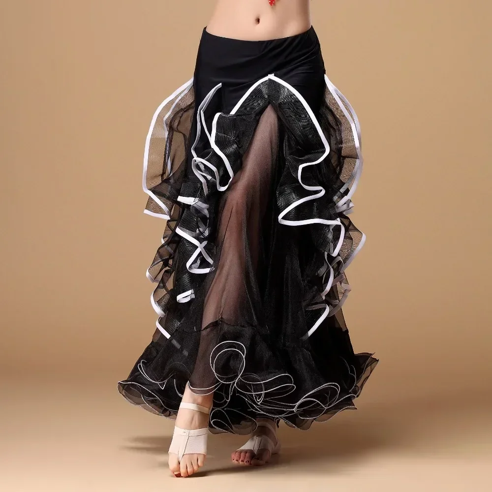 Stage Wear 2018 New Belly Dancing Clothing Long Fly Skirts Professional Women Chiffon Belly Dance Skirt Performance