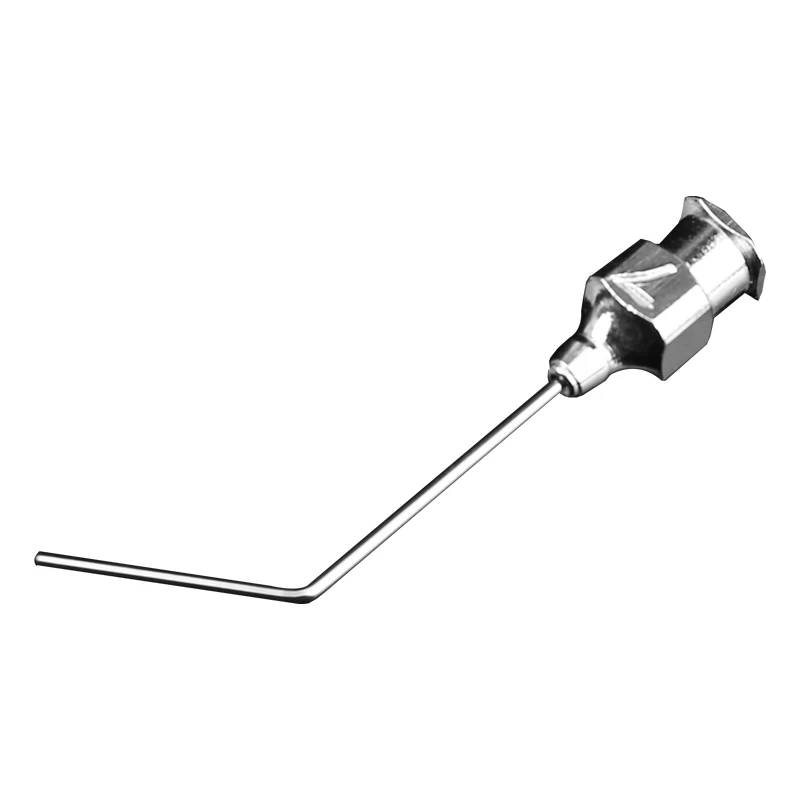 Aiguille d'irrigation pour les yeux à tête plate, instrument en acier inoxydable, outil buccal, opération de passage lacrymal, coin droit n ° 56789