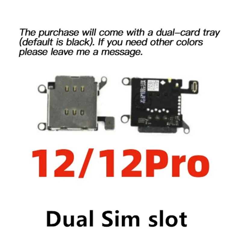 Single Double SiM Card Slot Tray Holder Reader Socket Flex Cable For iPhone 15 14 Plus 13 12 11 Pro MAX XR XSM Replacement Parts