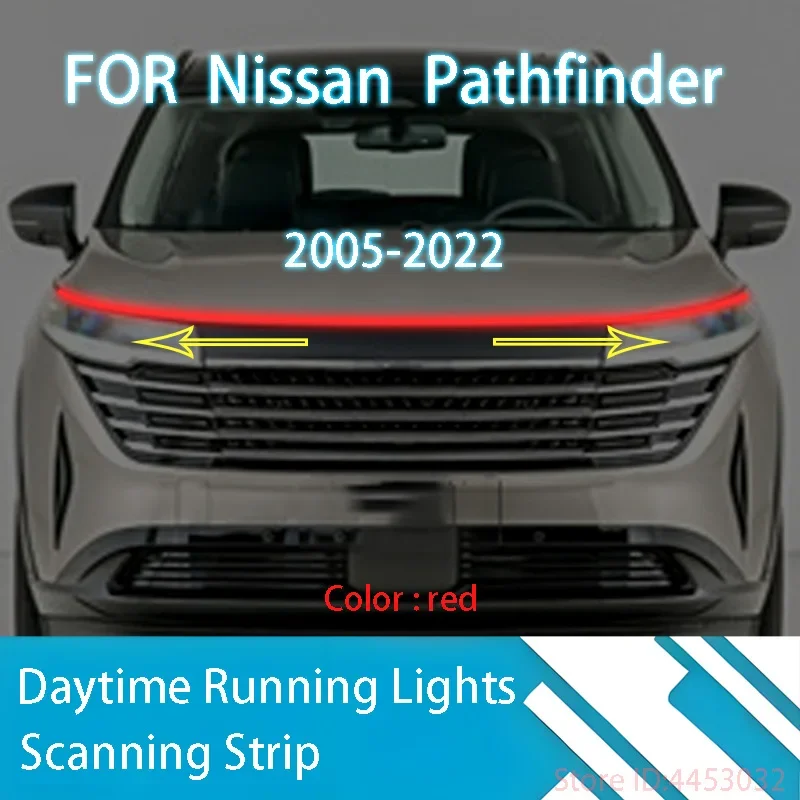 DRL Start Scan Strips Light FOR	Nissan	Pathfinder 	2005-2022	 Car Hood Light   Decorative Ambient Lamp 12V 59 Inches Waterproof