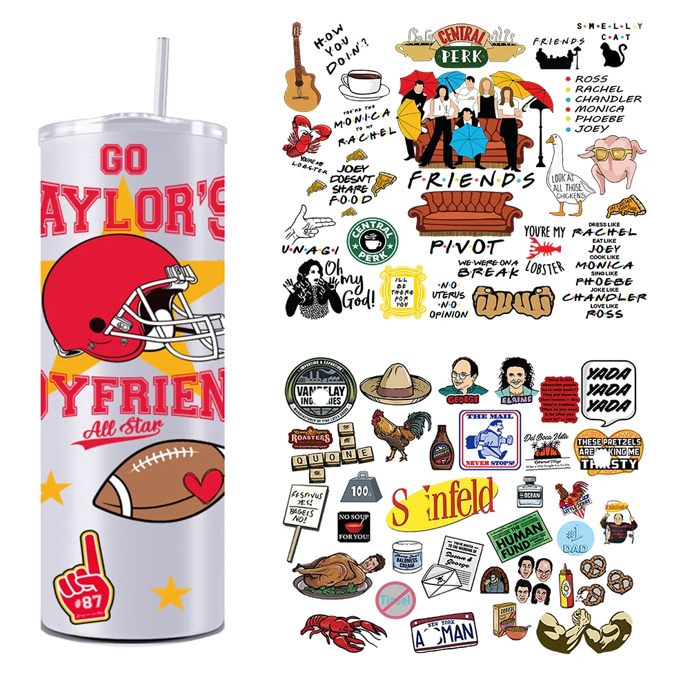 

Best Friends Movie 20OZ UV DTF Tumbler Straight Wrap Transfers Stickers Custom Labels DIY Durable Waterproof Logo Wednesday Girl