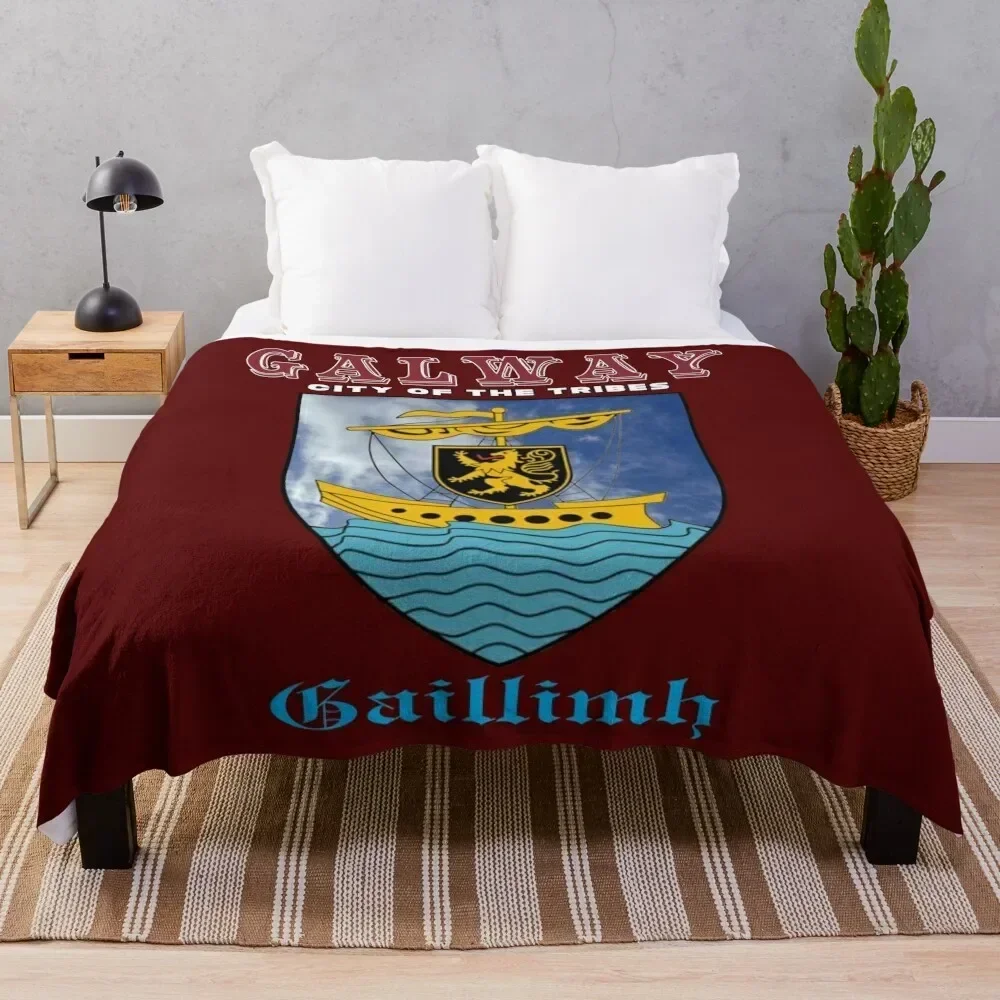 

Galway City - City of The Tribes Throw Blanket Stylish Couch Blanket for Home Living Room