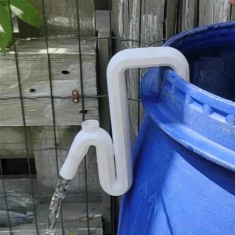 Balde ABDJ sem broca para mangueira de drenagem de água, barris de chuva, tubo de transbordamento com bajante para tanques de armazenamento de água