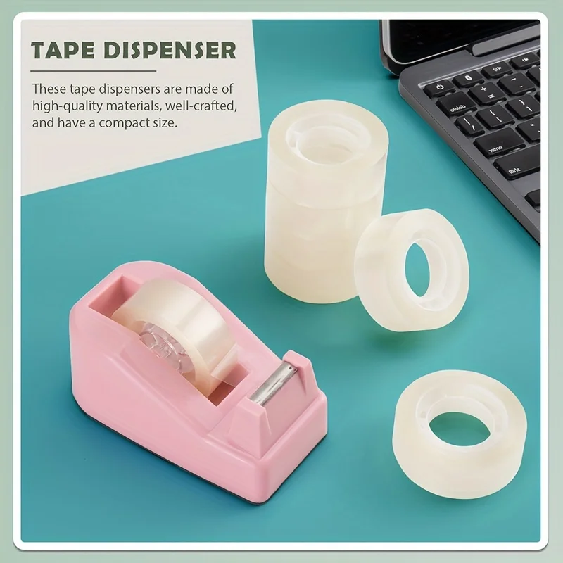 Green Desktop Tape Dispenser, Pink Desktop Tape Dispenser, Natal e presente Thanksgiving