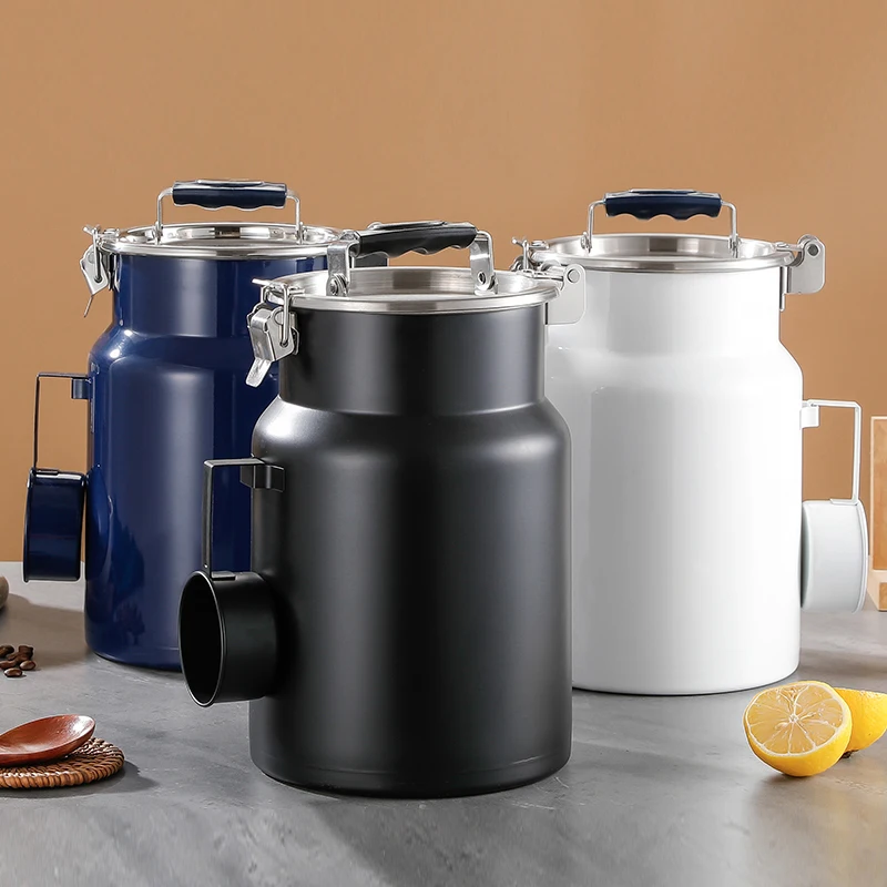 Colorful Stainless Steel Pet Jar Moisture & Insect Seal Cat Food Storage Container with Kitchen Accessory Spoon Metal Material