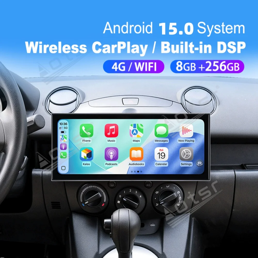 

15.8” Android Screen Qualcomm Carplay Car Radio For Mazda 2 2007~2014 Car Autoradio Multimedia Player GPS Navigation Head Unit