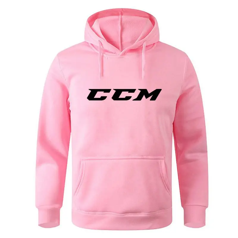 CCM-سترات بغطاء رأس غير رسمية للرجال والنساء ، بلوفر أحادي اللون ، بلوزات كبيرة الحجم ، رمادي ، الربيع والخريف #3