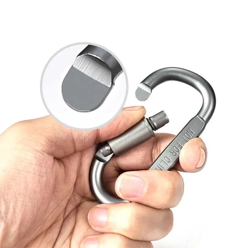 4PCS Karabiner Set Für Schlüssel Camping Überleben EDC Outdoor Schlüsselbund Clip Legierung Aluminium Taktische Karabiner Haken Karabiner – Detail 4
