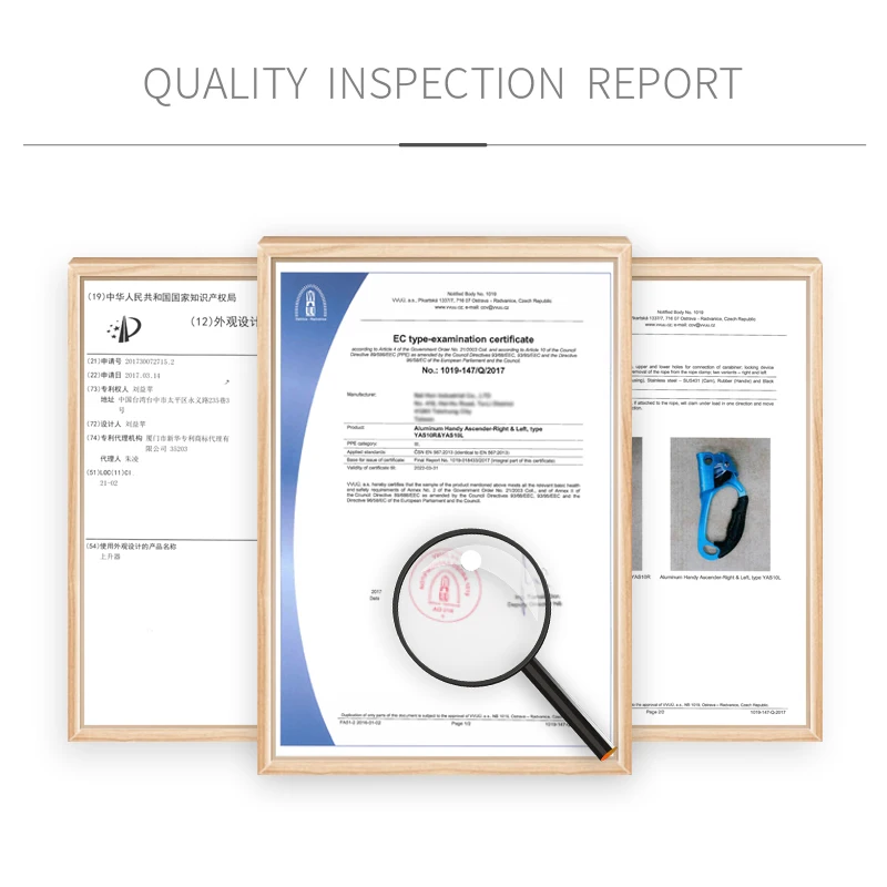 Профессиональный уличный высотный скалолазание 4KN синий ручной подъемник для скалолазания