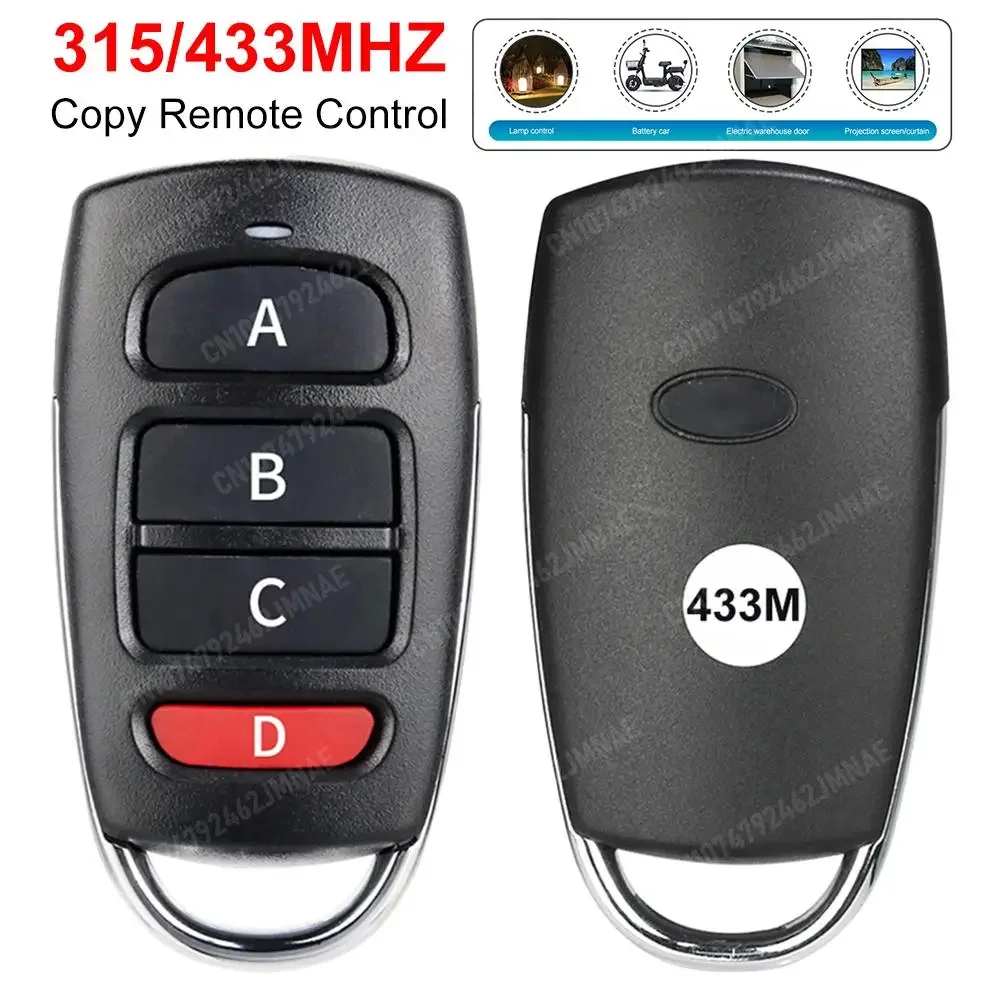 Universal 315/433MHZ Wireless Clone Remote Control Switch ABCD/Lock Cloning Copy 433mhz Gate Garage Door Control Duplicator Key