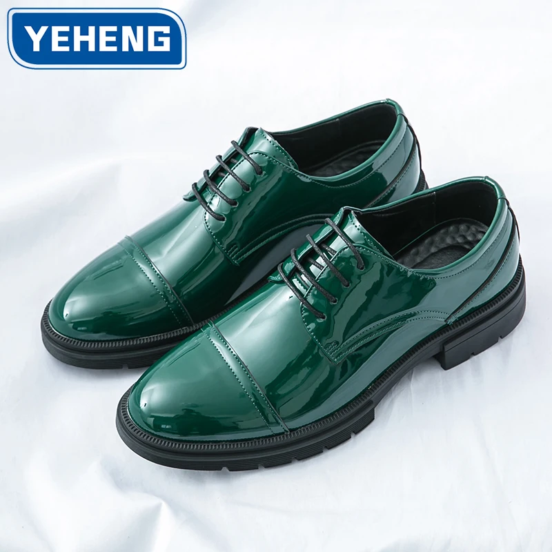 

Luxury Men's Platform Leather Oxford Formal Leather Shoes Men Fashion Trend Handmade Men's Moccasins Casual Mens Hot Sale Shoes