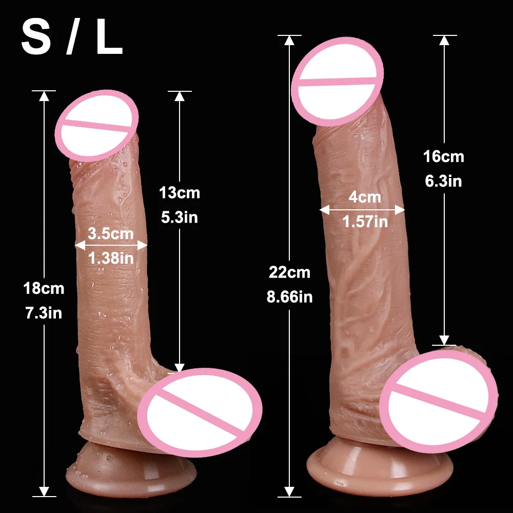 Sexy Realistic Big Dildo Flexible Penis Dick with Suction Cup Adult Men Penis Women G-spot Anal Masturbato Sex Toys for Products