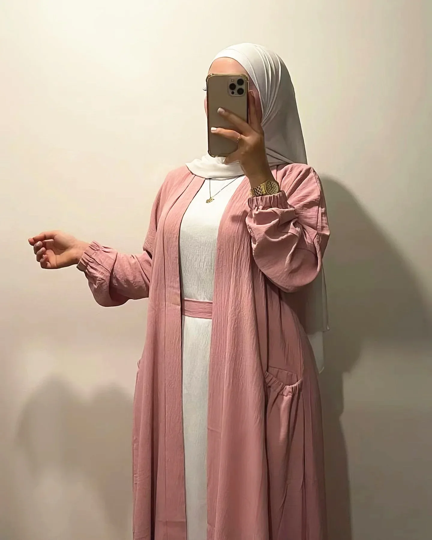 Plain Abaya Muslim Kimono Femme Musulmane Turkey Crepe Abayas for Women Dubai Hijab Dress Ramadan Eid Islam Clothes Kaftan Robe