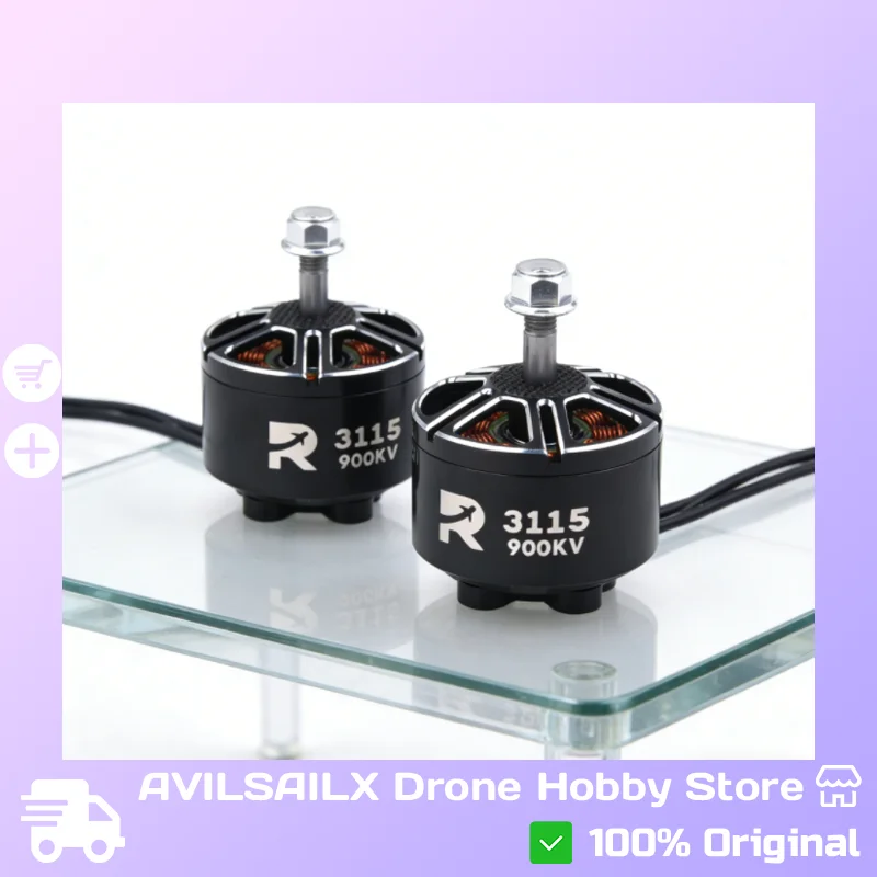 

3115 900KV Brushless Motor, 3-6S Voltage Support, High Torque for FPV Racing Drones