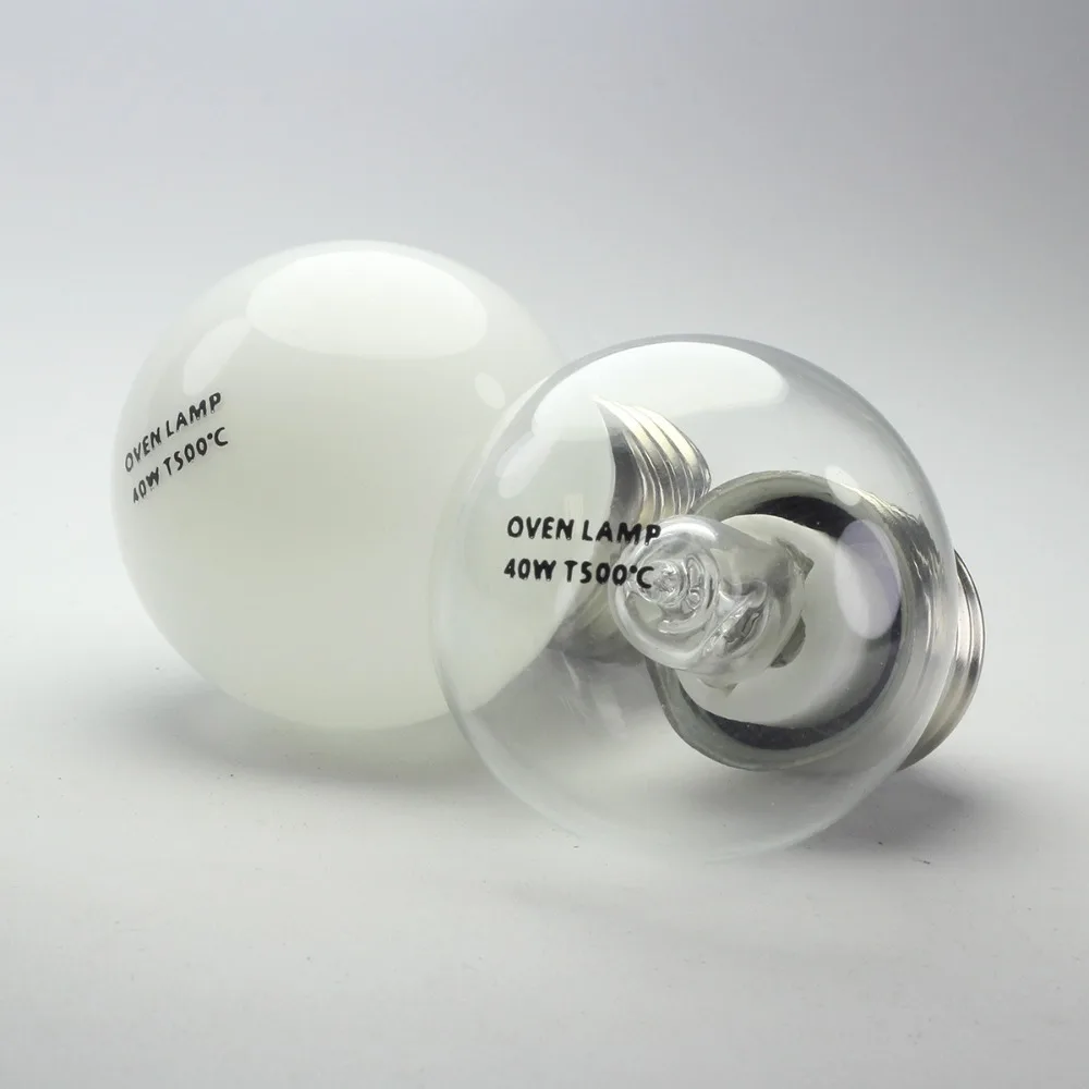 Gorąca lampa do piekarnika E27 40W Żarówka solna Żarówka Filamentowa Lampa do okapu kuchennego Wysoka temperatura Odporność na ciepło Odporność na światło 500 stopni